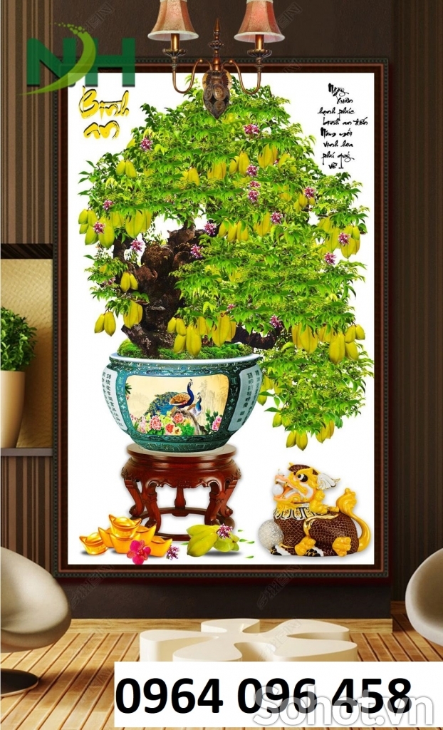 Tranh gạch 3d ốp tường cầu thang - DCBX322