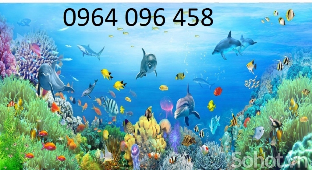Tranh gạch 3d cá heo đại dương - 7999CB