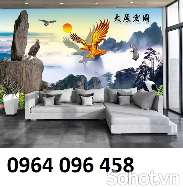 Tranh gạch 3d ốp tường phong thủy - 289CV