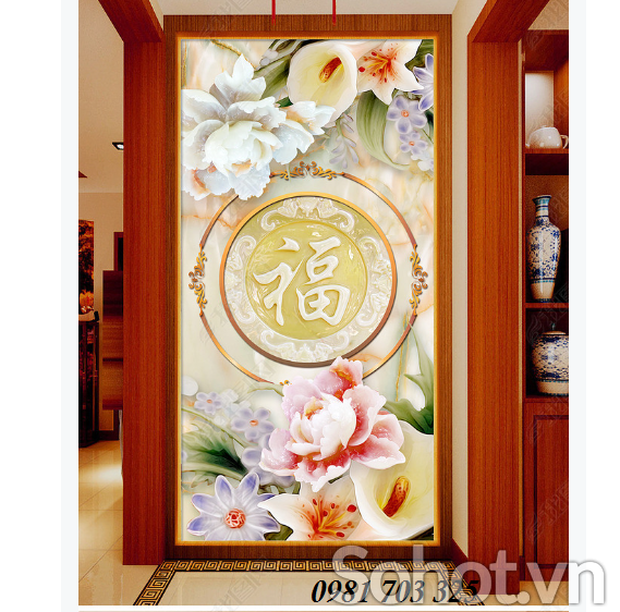 Tranh gạch men khổ đứng