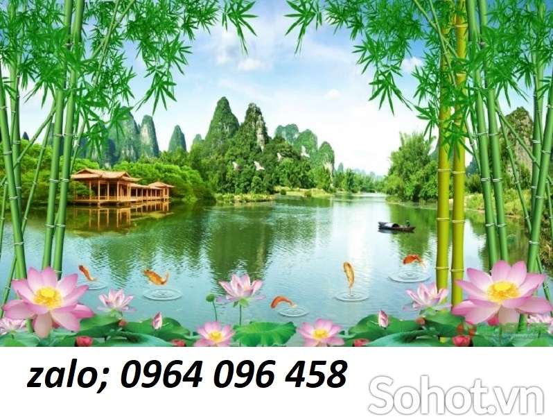 Tranh gạch 3d phong cảnh đồng quê - JSXX22