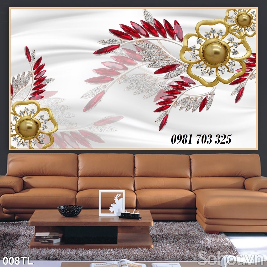 Tranh gạch hoa trang trí