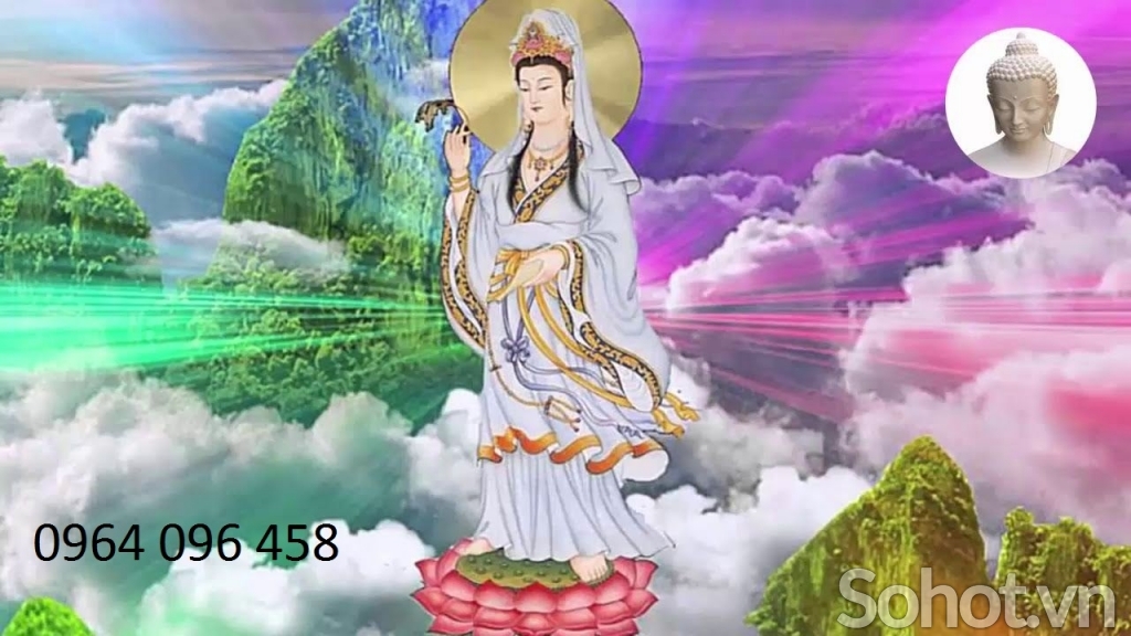 Tranh gạch 3d phật quan âm - BVC44