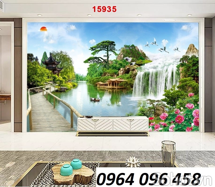 tranh gạch 3d đồng quê - NT55
