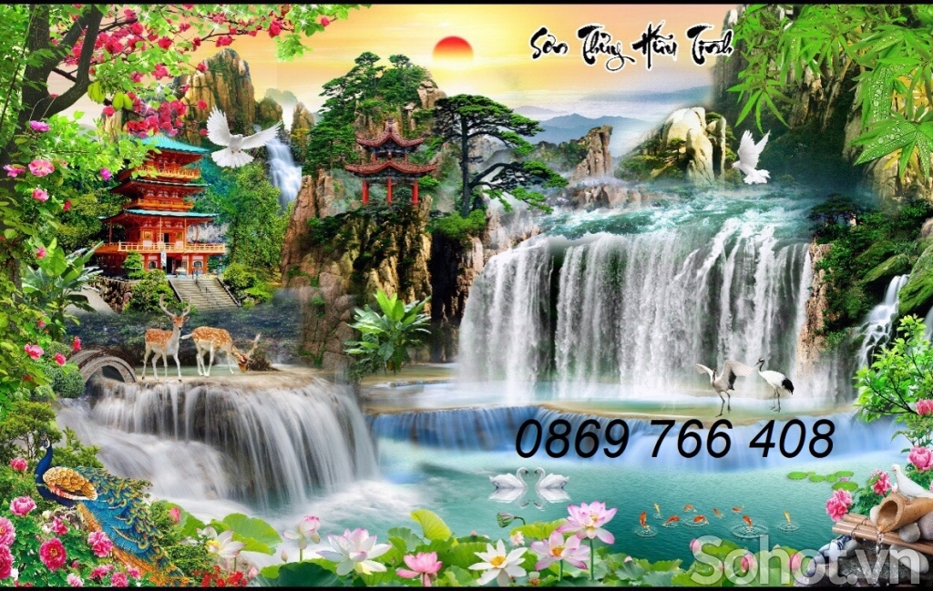 Tranh treo tường phong cảnh sơn thủy