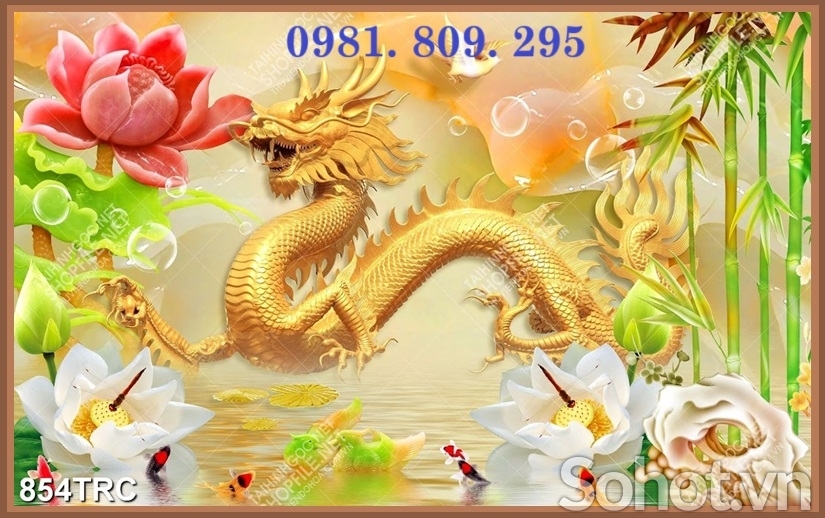 Gạch tranh rồng phượng HN888