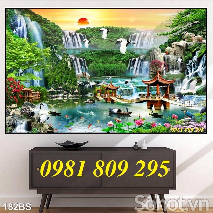 gạch tranhphong cảnh 3d , tranh gạch ốp tường