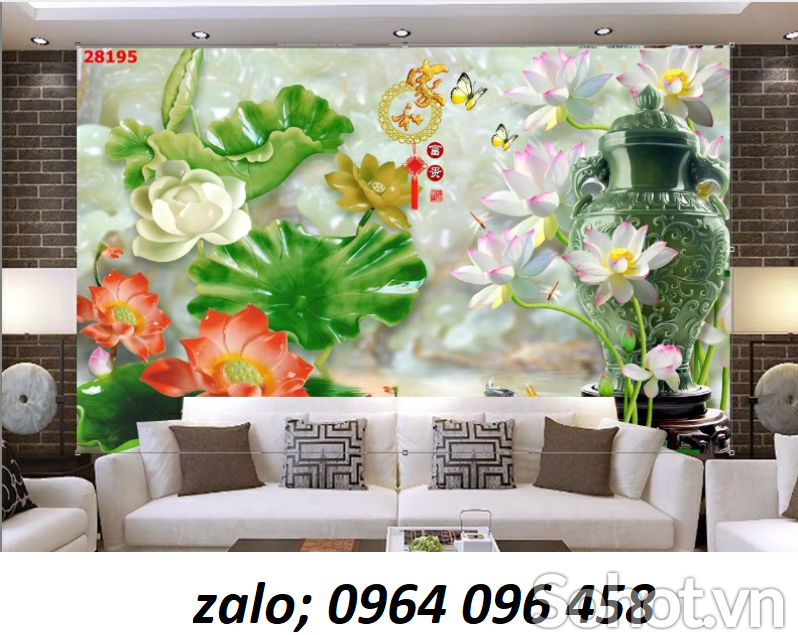 Gạch tranh 3d giả ngọc - LVC55