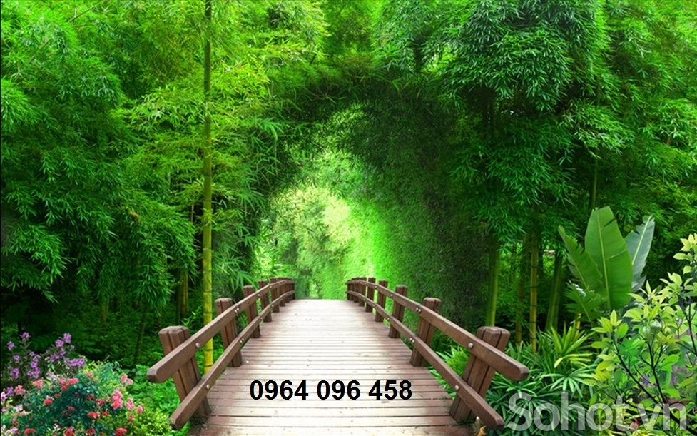 Tranh gạch ốp tường cây tre - 4333SP