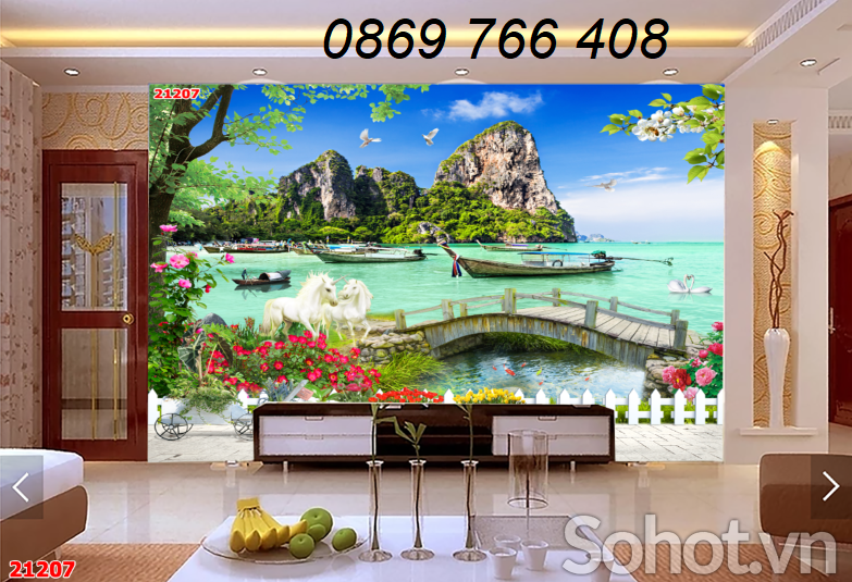 Tranh ốp tường 3d trang trí