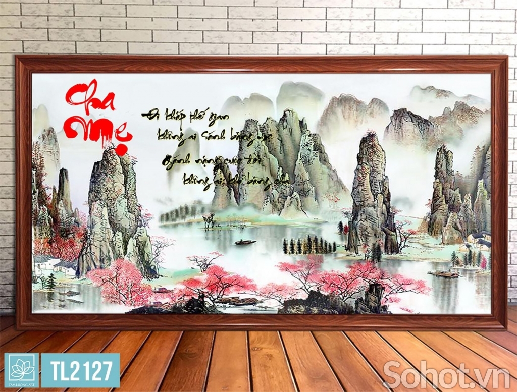 Tranh cha mẹ- gạch tranh 3D