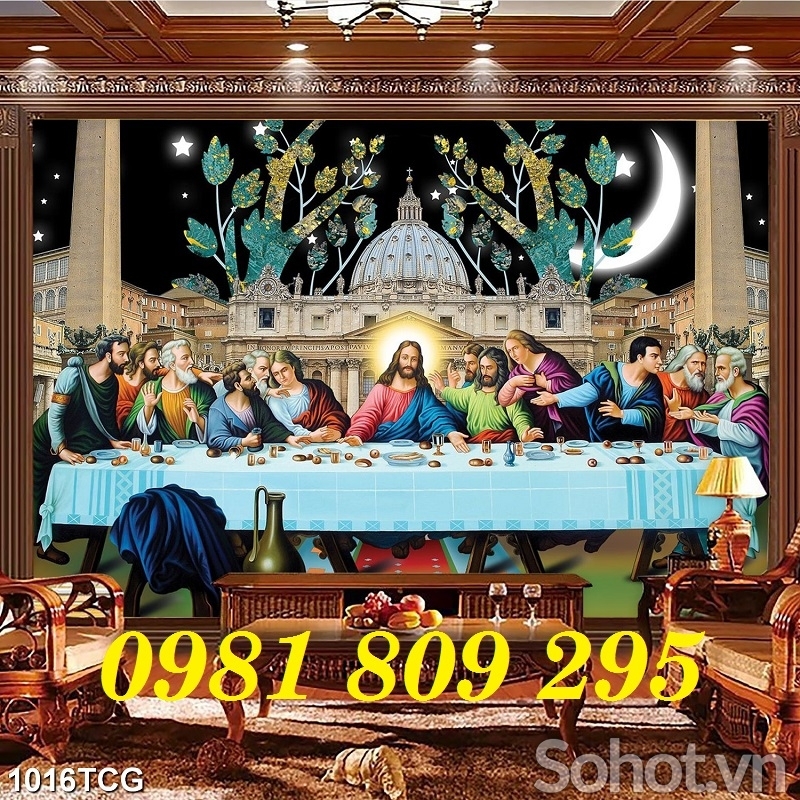 Tranh công giáo - gạch tranh 3d