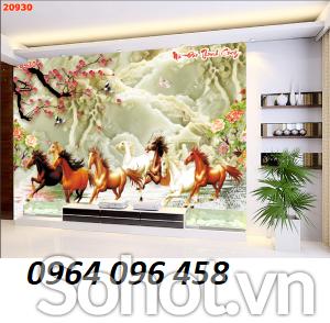 Tranh gạch 3d mã đáo thành công - BVV44