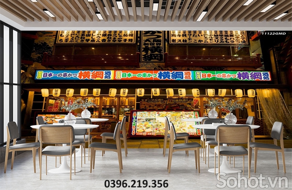 Gạch tranh 3D hình hongkong đẹp