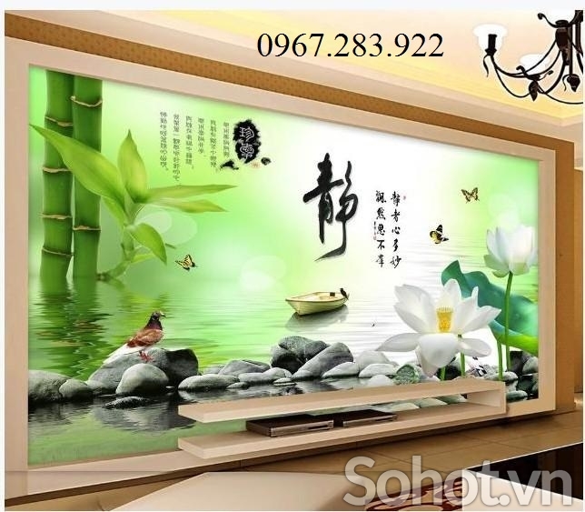 Gạch trang trí hoa 3D