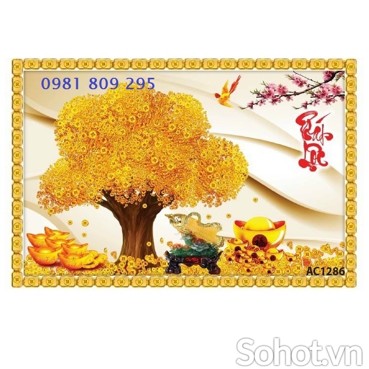 Gạch 3d kim tiền , gạch trang trí HP6258
