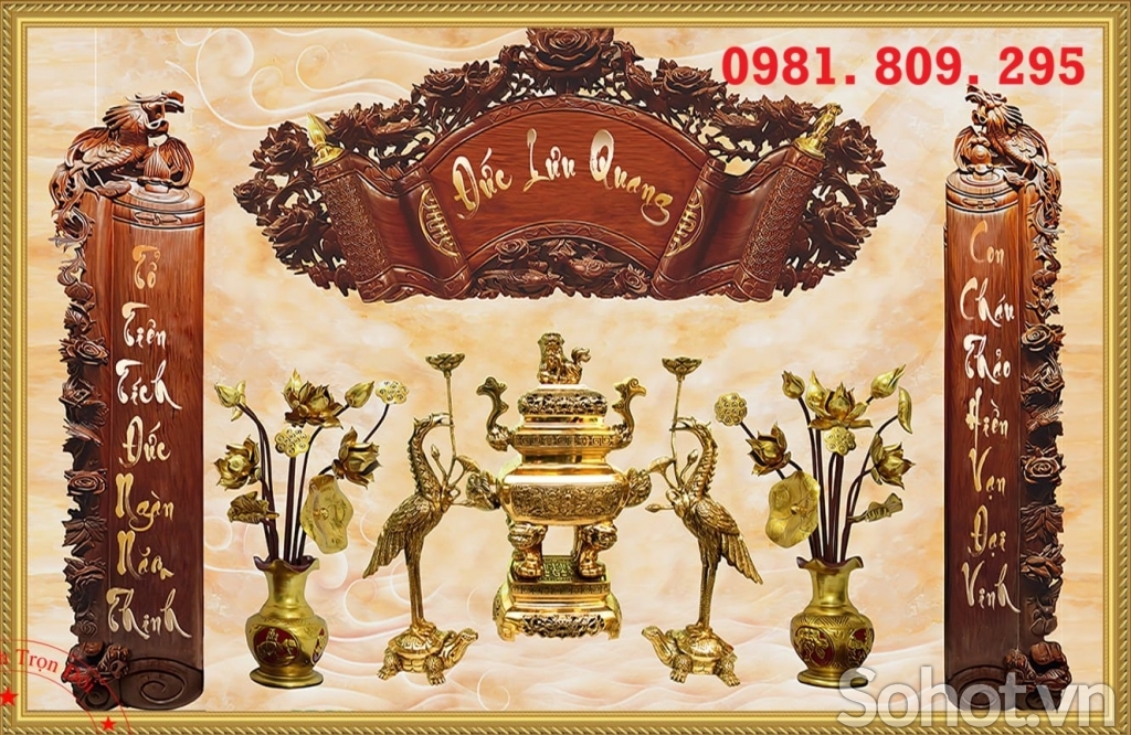 Gạch tranh phòng thờ mới kN9393