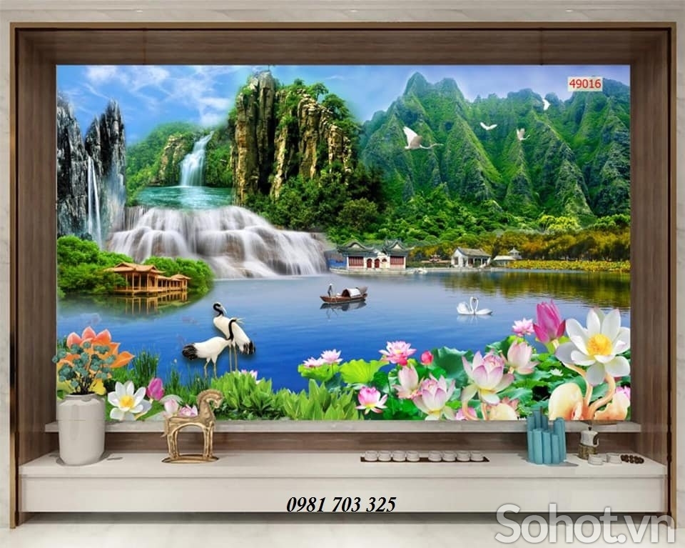 Tranh gạch phong cảnh ốp tường