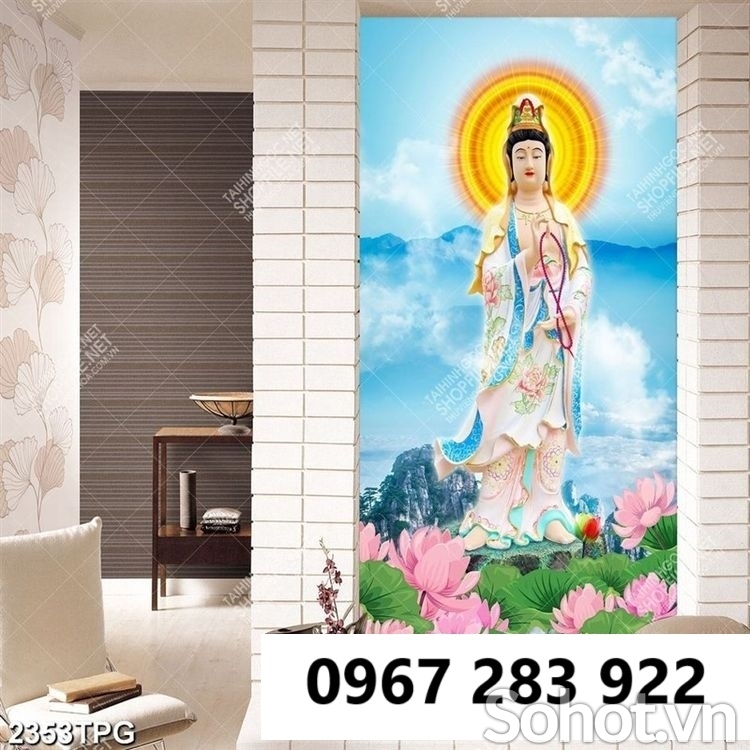 Tranh gạch 3d trang trí Phật ca