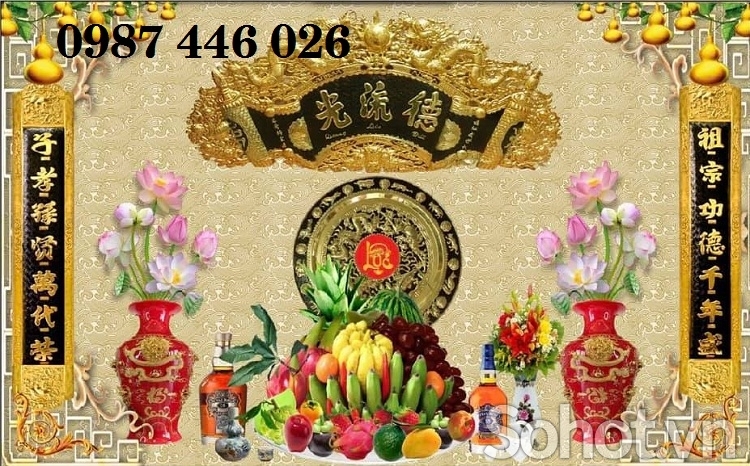 Gạch tranh phòng thờ HP97233
