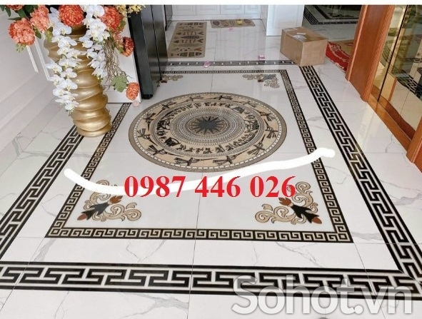 Gạch thảm lát nền nhà hoa văn đẹp HP824