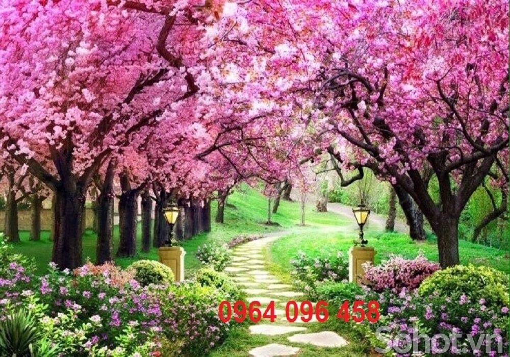 Tranh gạch hoa anh 3d - GCXM544