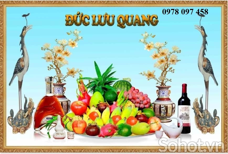Tranh 3D - tranh phòng thờ