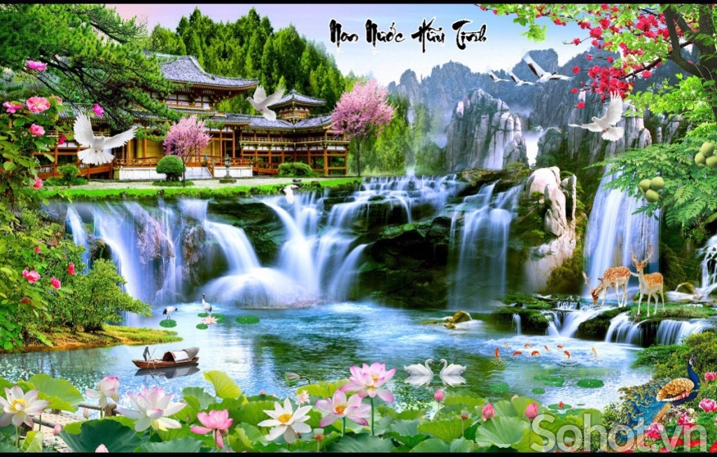 Tranh gạch- Tranh phong thuỷ