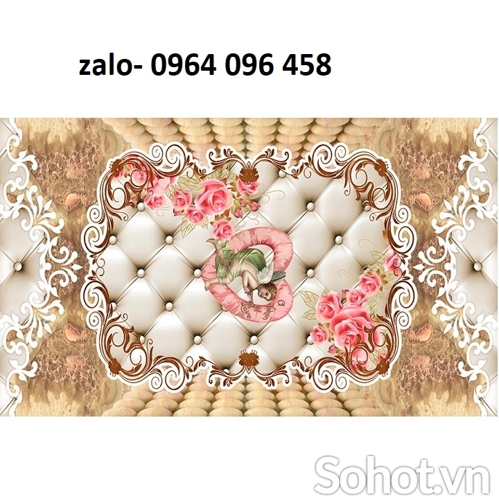 Gạch lát sàn 3d phòng khách - XBVN09