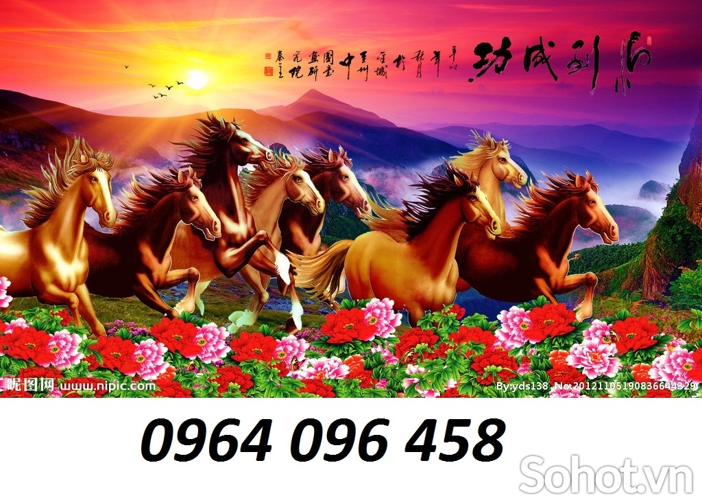 gạch tranh 3d mã đáo thành công - VBB76