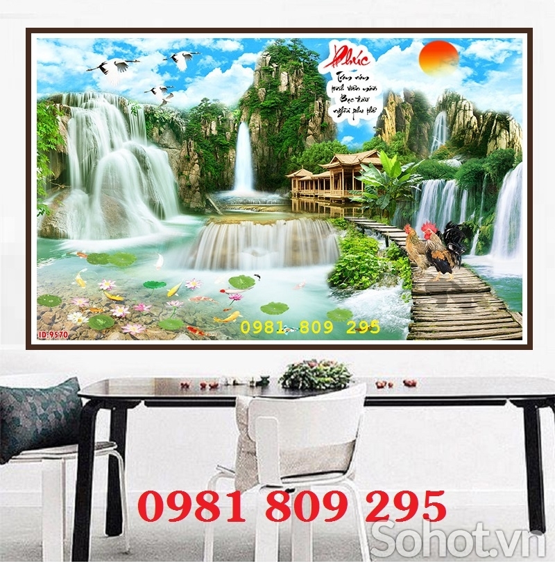 Tranh trang trí , gạch 3d cảnh đẹp