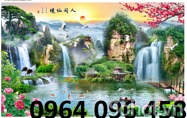 tranh gạch 3d ốp tường tranh phong cảnh - BVC34