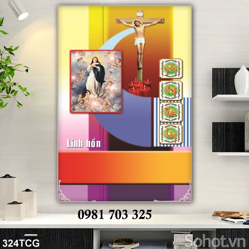 Tranh gạch công giáo trang trí