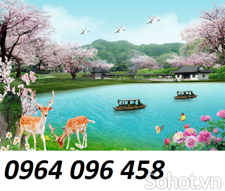 Tranh gạch 3d ốp tường phòng khách - 65QXN