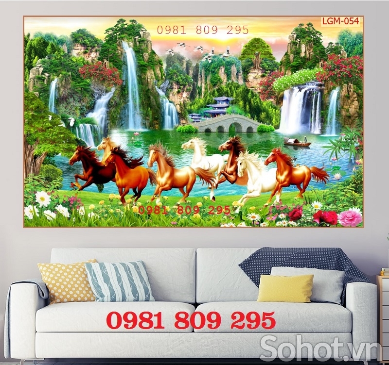 Mẫu tranh gạch mã đáo thành công