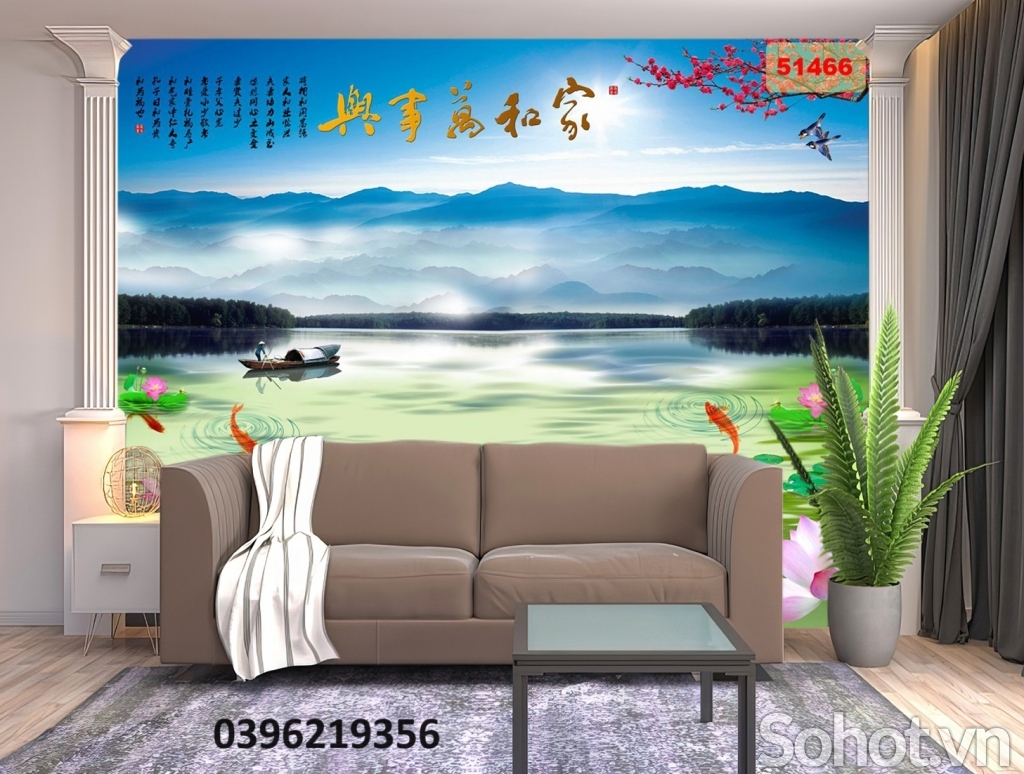 Tranh cá chép treo tường đẹp