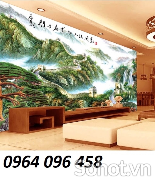 Tranh gạch vạn lý trường thành 3d - NVB62