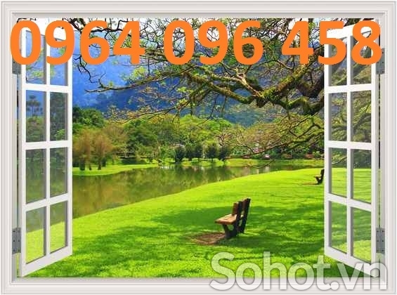 Tranh gạch men 3d cửa sổ - SXMM95