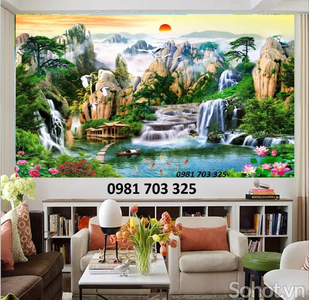 gạch tranh phong cảnh, tranh gạch