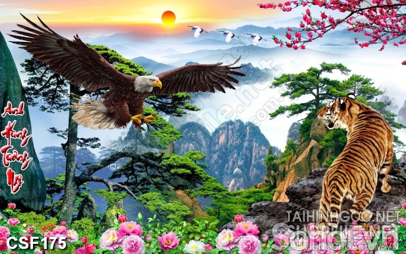 Tranh phong thủy - tranh gạch 3d phong thủy - SXNN32