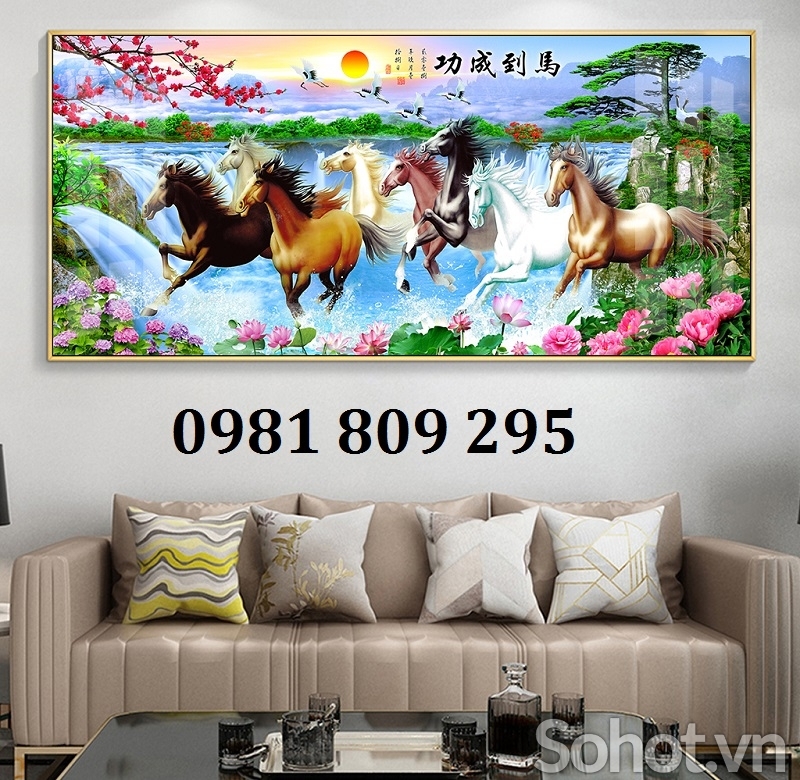 Tranh gạch ngựa 3d
