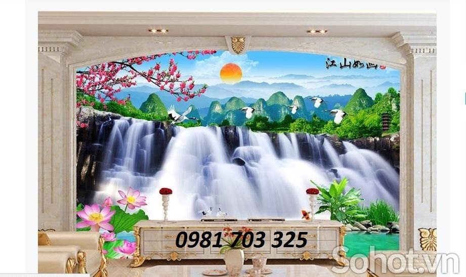 Tranh gạch men 3D phong cảnh