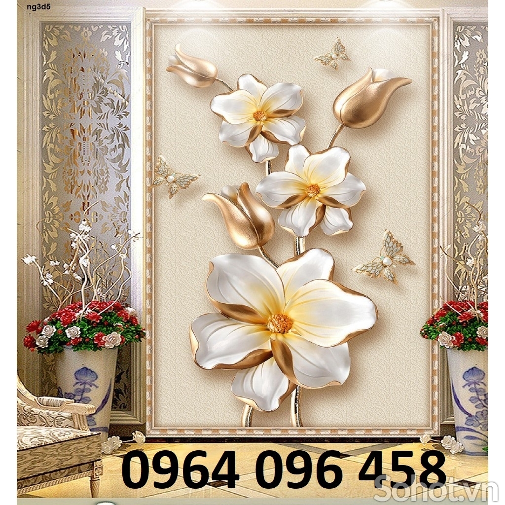 Tranh gạch 3d ốp tường tranh sứ ngọc - SLM744