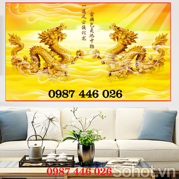 Gạch tranh rồng phụng HP9283