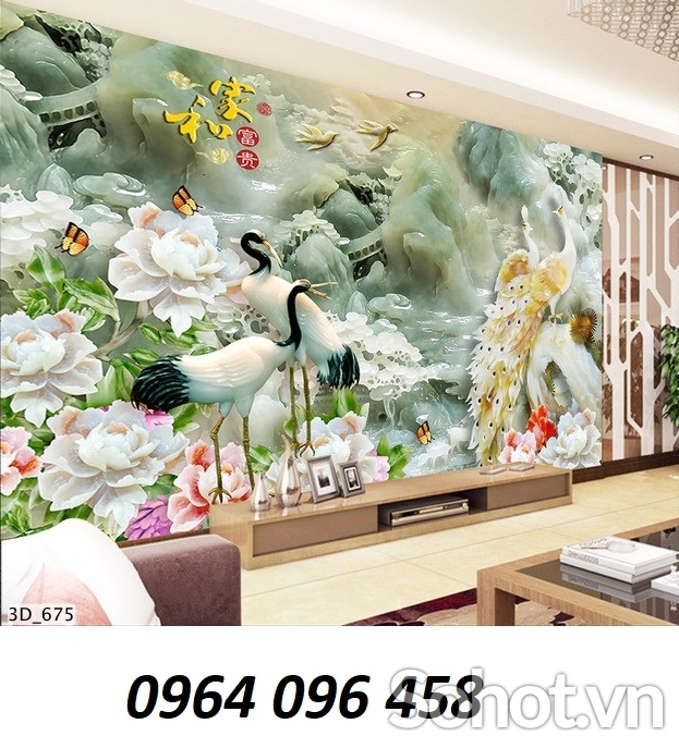 Tranh gạch 3d hoa sứ ngọc - FDCC64