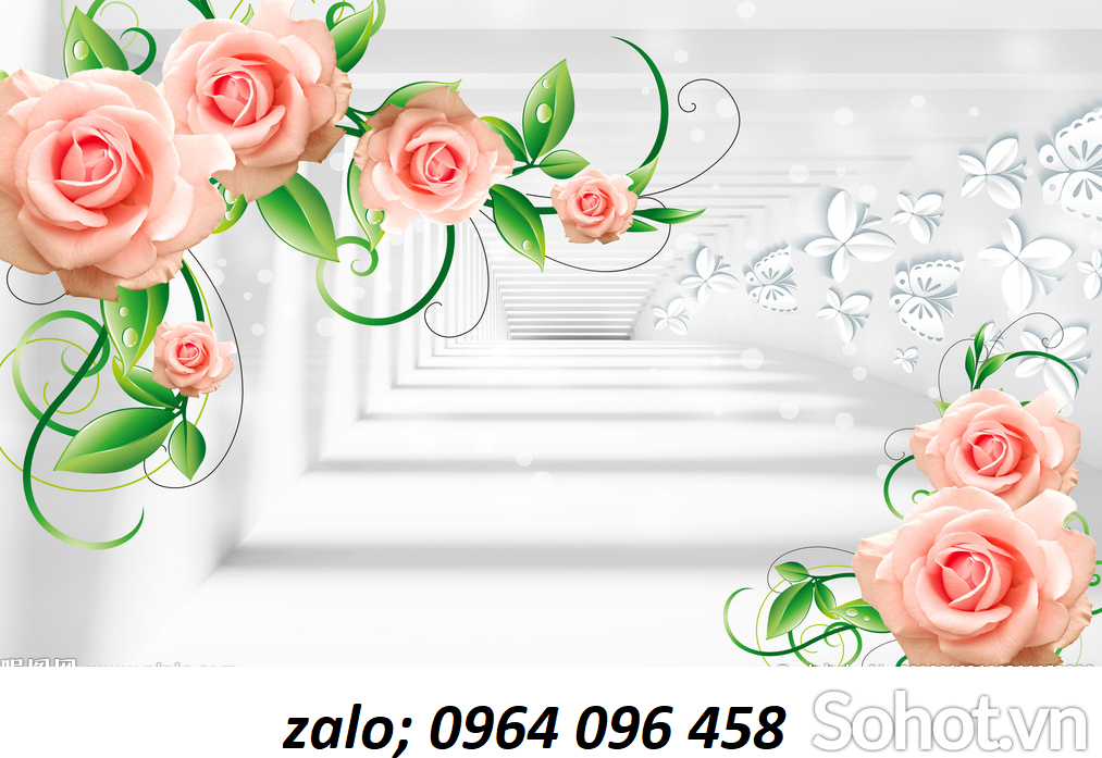 Tranh gạch 3d hoa ngọc - FDS4