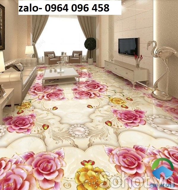 Gạch thảm lát sàn phòng khách 3d - LCX431