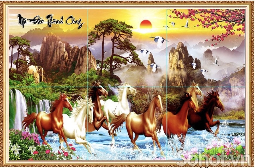 Gạch tranh mã đáo thành công HP73