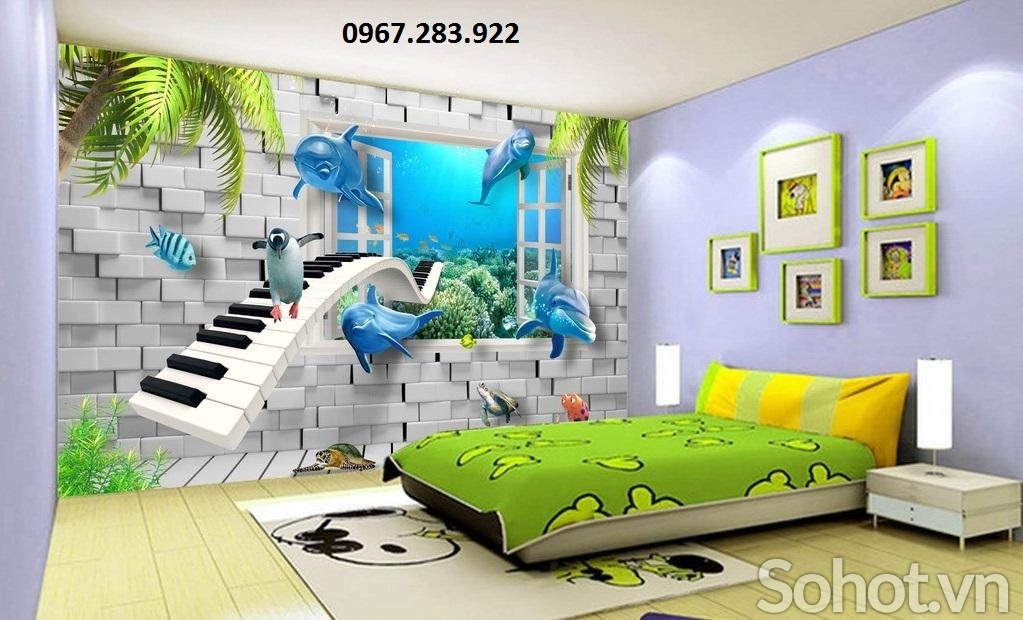 Gạch trang trí phòng ngủ