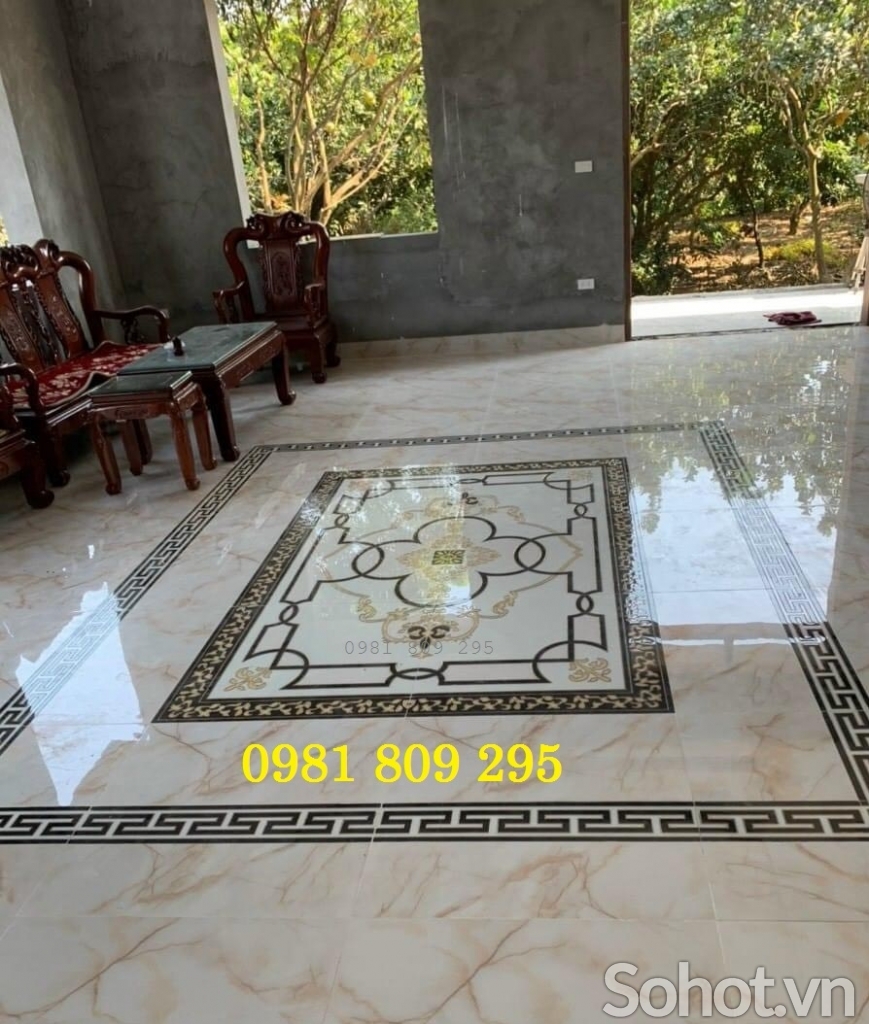Thảm gạch phòng khách hiện đại HP853